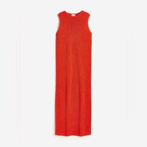 H&M knit maxi dress in Orange Size Small